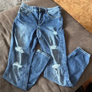 Maurices Light Blue Distressed high rise  Skinny Jeans size 10 reg